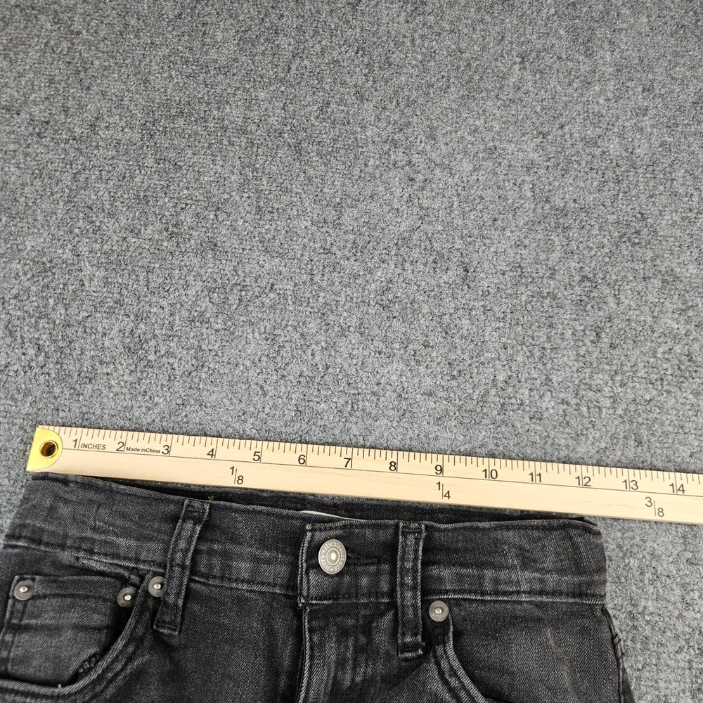 Levis 512 Slim Taper Boys Jeans Black Washed Size 10 Reg 25x25 Adjustable Waist - Picture 5 of 12